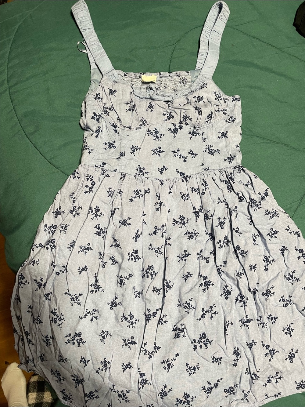 Juniors Light Blue Floral Sundress